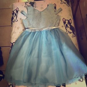 Beautiful baby blue Cinderella style dress